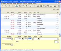Screenshot der kostenlosen Finanzbuchhaltung